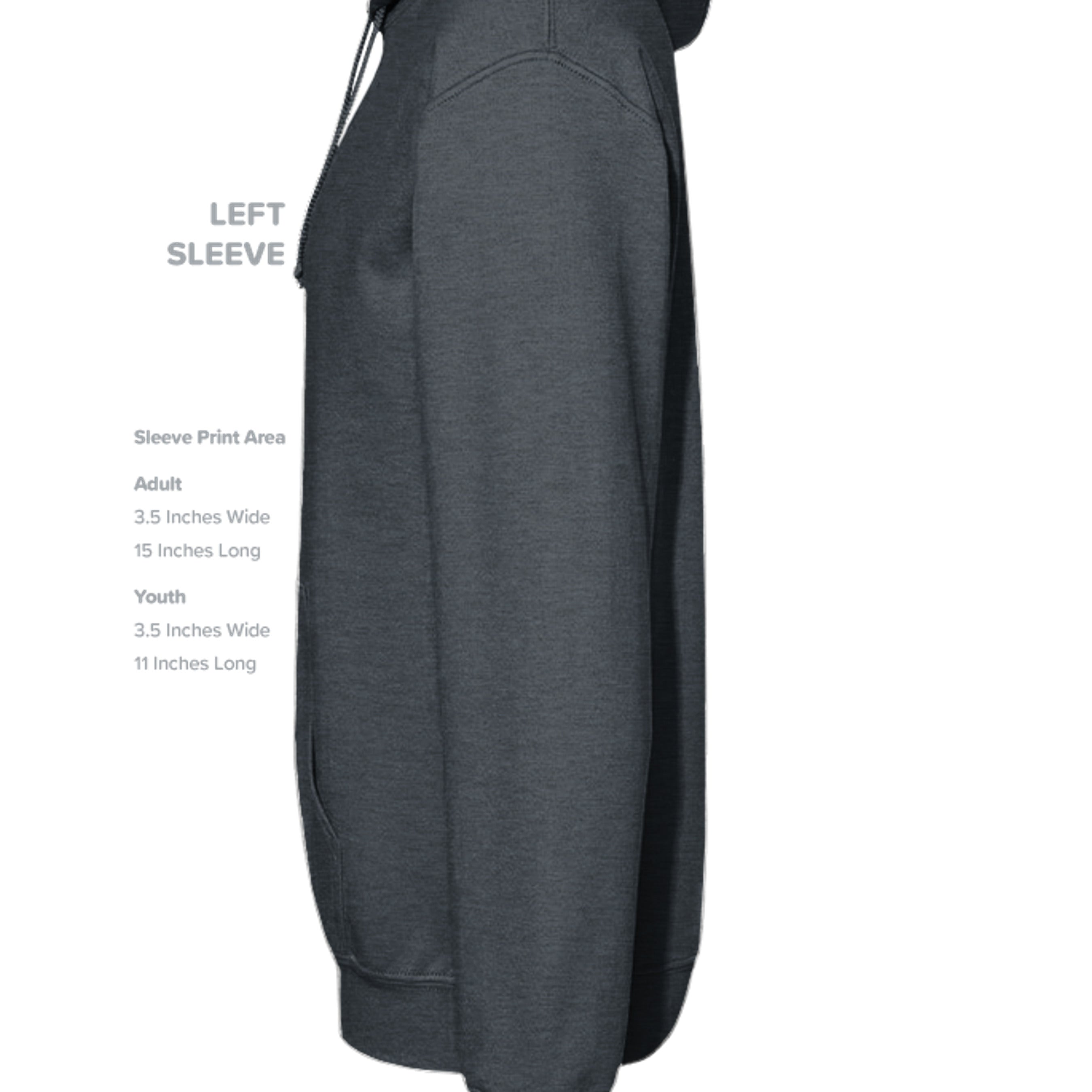 DARK HEATHER - SF500 - SLEEVE_LEFT