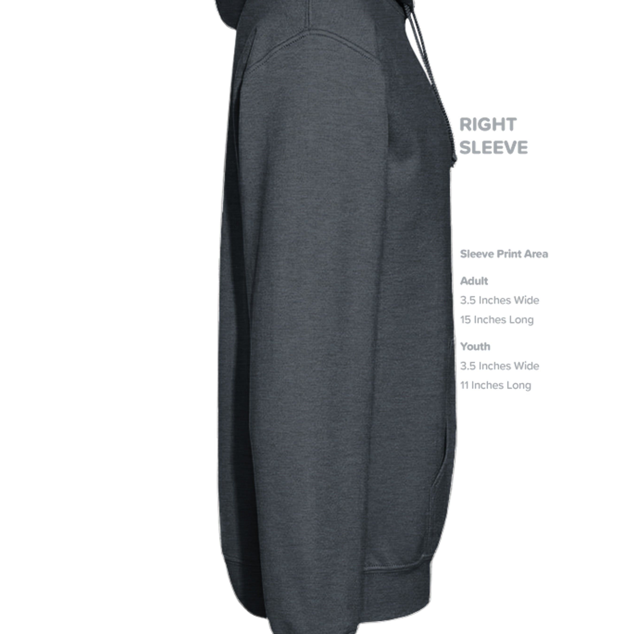 DARK HEATHER - SF500 - SLEEVE_RIGHT